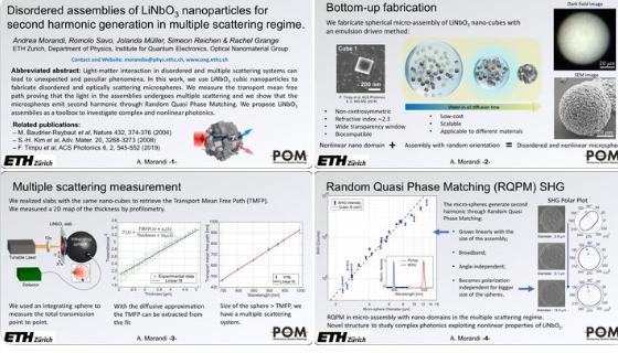 Poster Disordered assemblies of LiNbO3 nanoparticles for second harmonic generation in multiple scattering regime
